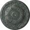 Ekena Millwork Amelia Ceiling Medallion (Fits Canopies up to 4 1/8"), 15 3/4"OD x 5/8"P, Athenian Green Crackle CM16AMAGC - alternate 1